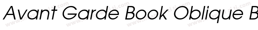 Avant Garde Book Oblique BT mfgpctt字体转换